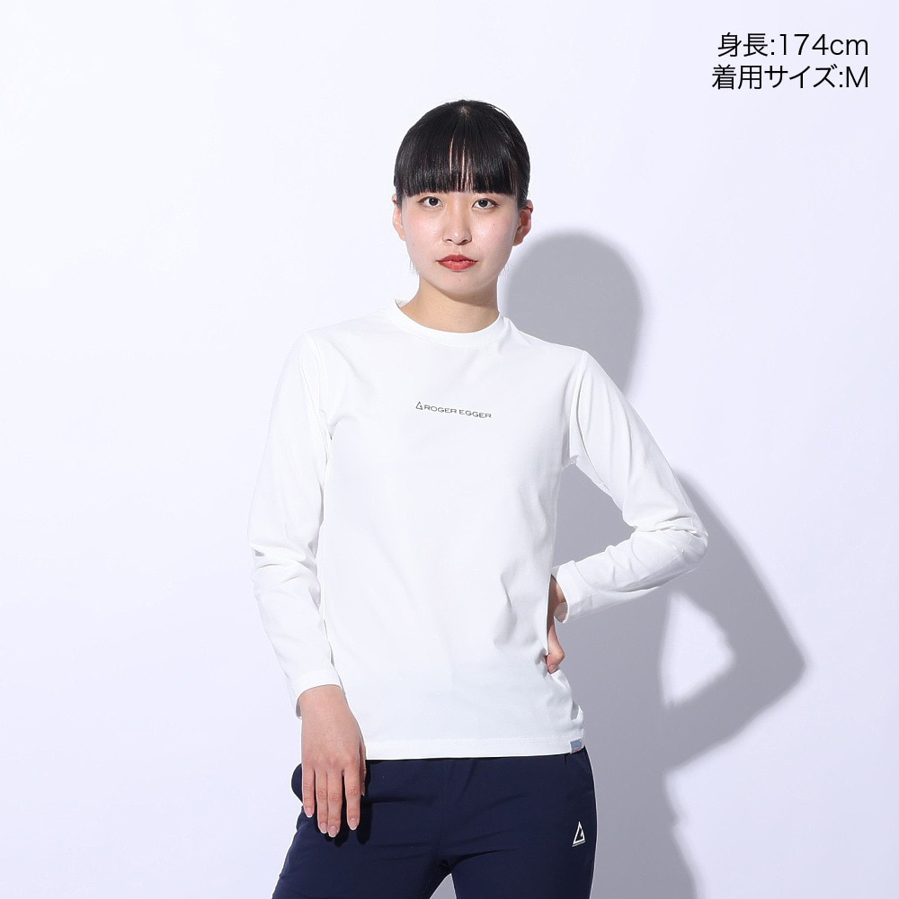 ロジャーエーガー（ROGEREGGER）（レディース）長袖Tシャツ ロンT ライトバン ロングスリーブ ティー RE24SUK5620023 WHT