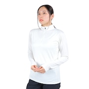 ノースフェイス（THE NORTH FACE）（レディース）長袖Tシャツ ロングスリーブフラッシュドライスリーディージップアップ NTW12201 OW