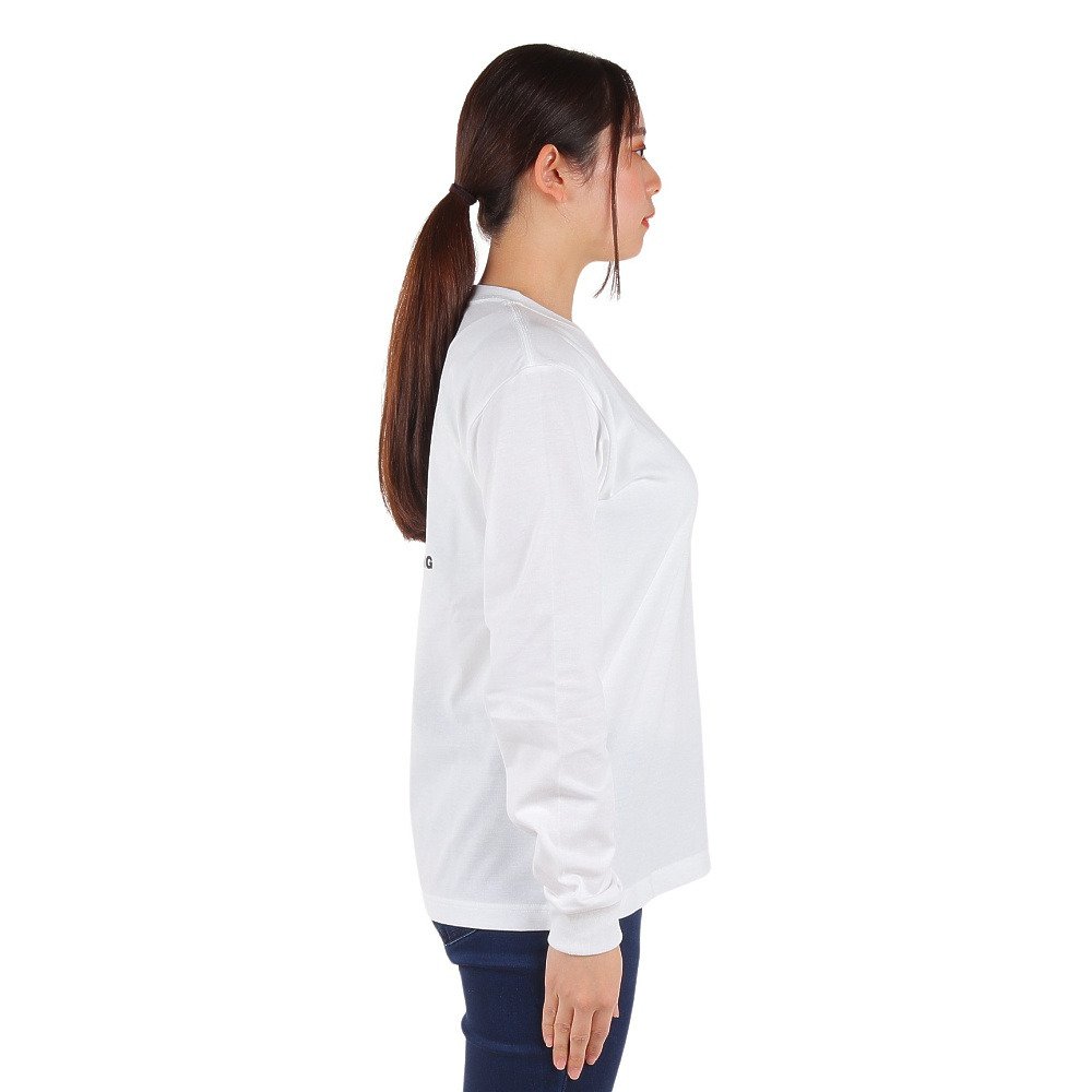 長袖Tシャツ ロンT ロングスリーブバックスクエアロゴティー NTW32442 W 5