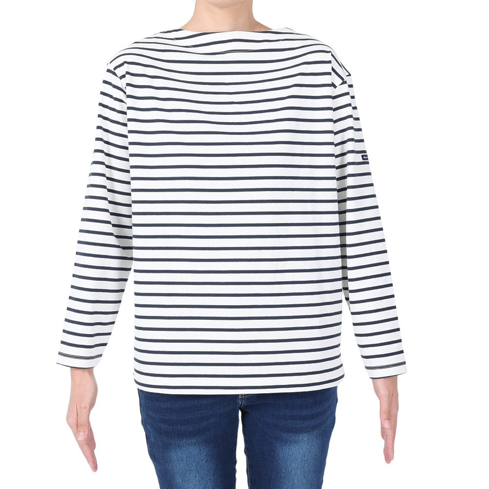 ヘリーハンセン（HELLY HANSEN）（メンズ、レディース）長袖Tシャツ ロンT ロングスリーブ HH マリンボーダーTシャツ HH32416 OD