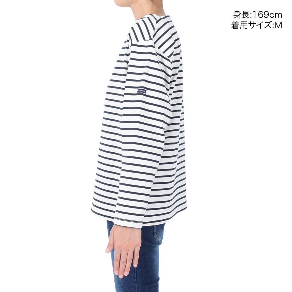 ヘリーハンセン（HELLY HANSEN）（メンズ、レディース）長袖Tシャツ ロンT ロングスリーブ HH マリンボーダーTシャツ HH32416 OD