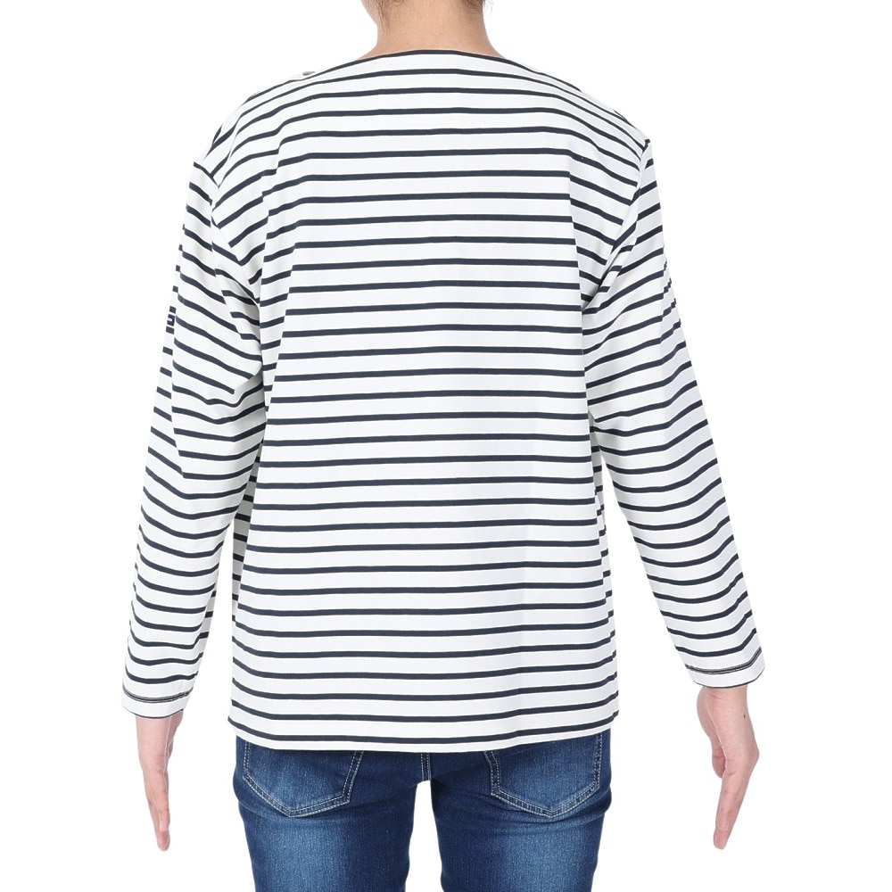 ヘリーハンセン（HELLY HANSEN）（メンズ、レディース）長袖Tシャツ ロンT ロングスリーブ HH マリンボーダーTシャツ HH32416 OD