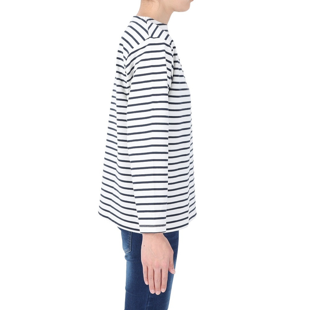 ヘリーハンセン（HELLY HANSEN）（メンズ、レディース）長袖Tシャツ ロンT ロングスリーブ HH マリンボーダーTシャツ HH32416 OD