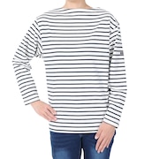 (メンズ、レディース)長袖Tシャツ ロンT ロングスリーブ HH マリンボーダーTシャツ HH32416 OD