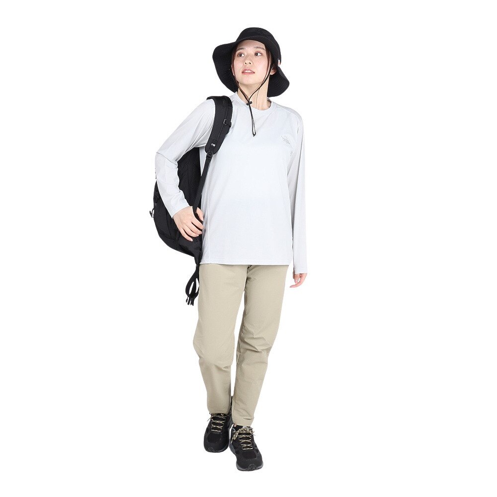 POLEWARDS（レディース）長袖Tシャツ ロンT DRY COMFORT ロングスリーブTシャツ PW2RHB09 IGRY グレー 吸汗速乾