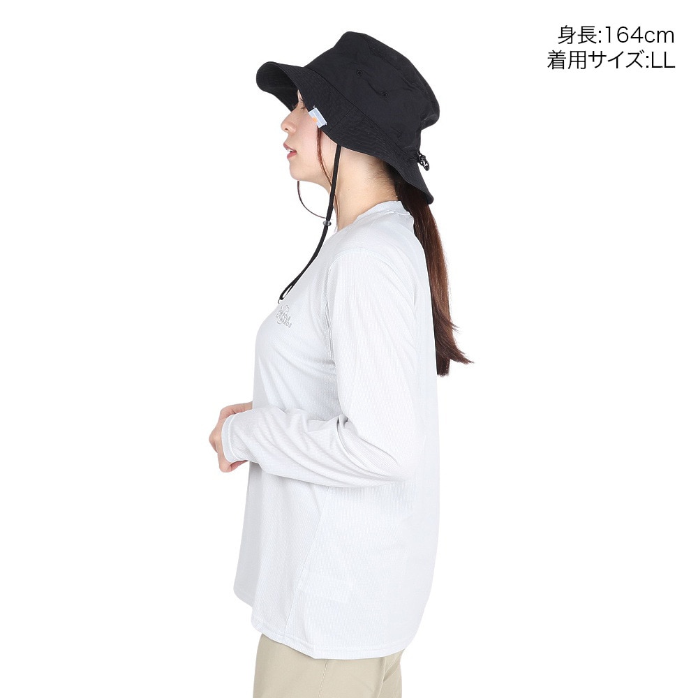 POLEWARDS（レディース）長袖Tシャツ ロンT DRY COMFORT ロングスリーブTシャツ PW2RHB09 IGRY グレー 吸汗速乾