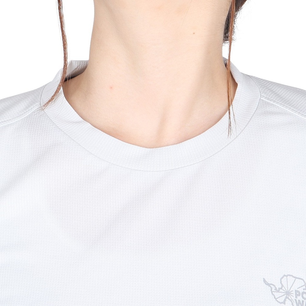 POLEWARDS（レディース）長袖Tシャツ ロンT DRY COMFORT ロングスリーブTシャツ PW2RHB09 IGRY グレー 吸汗速乾