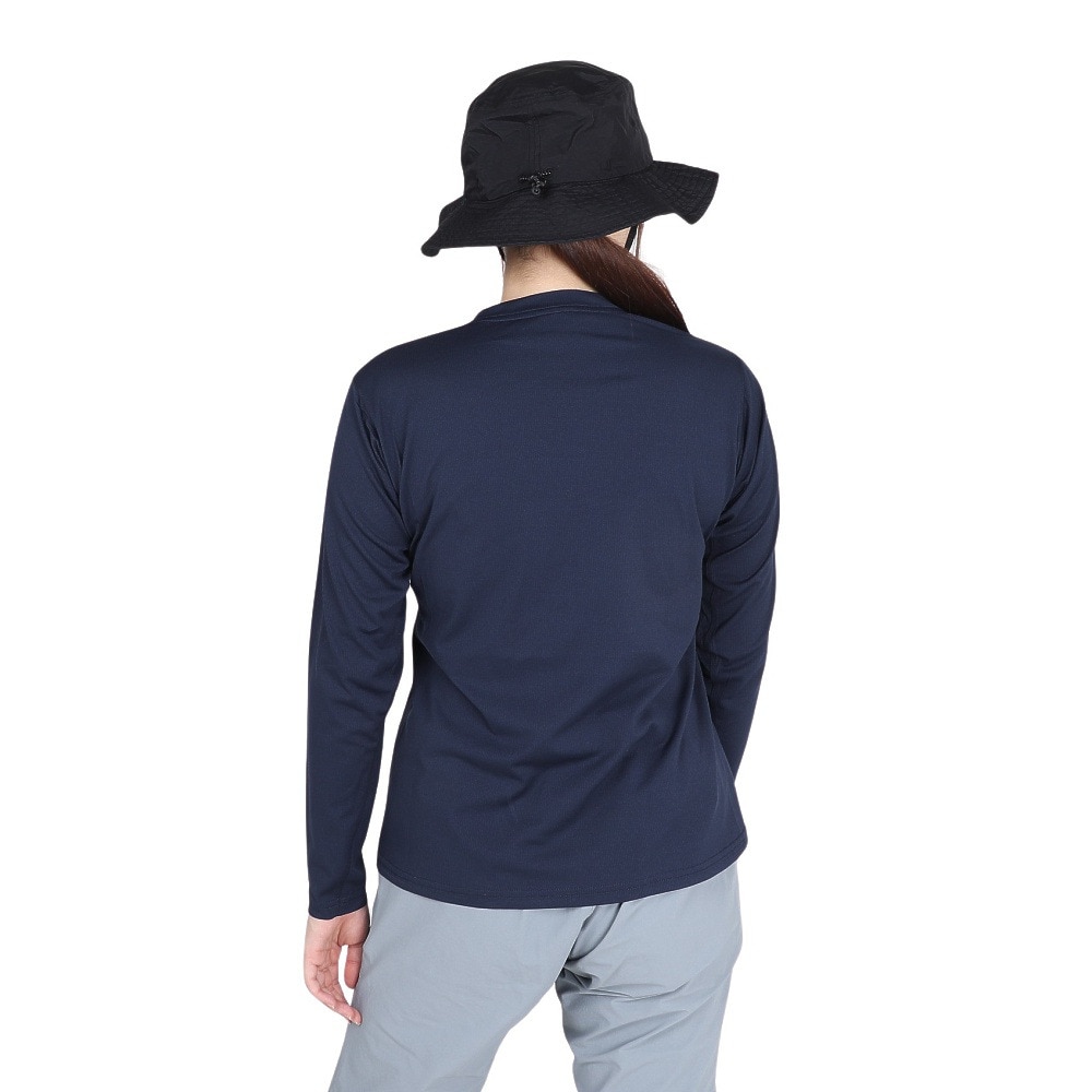 POLEWARDS（レディース）長袖Tシャツ ロンT DRY COMFORT ロングスリーブ Tシャツ PW2RHB09 NVY ネイビー 吸汗速乾
