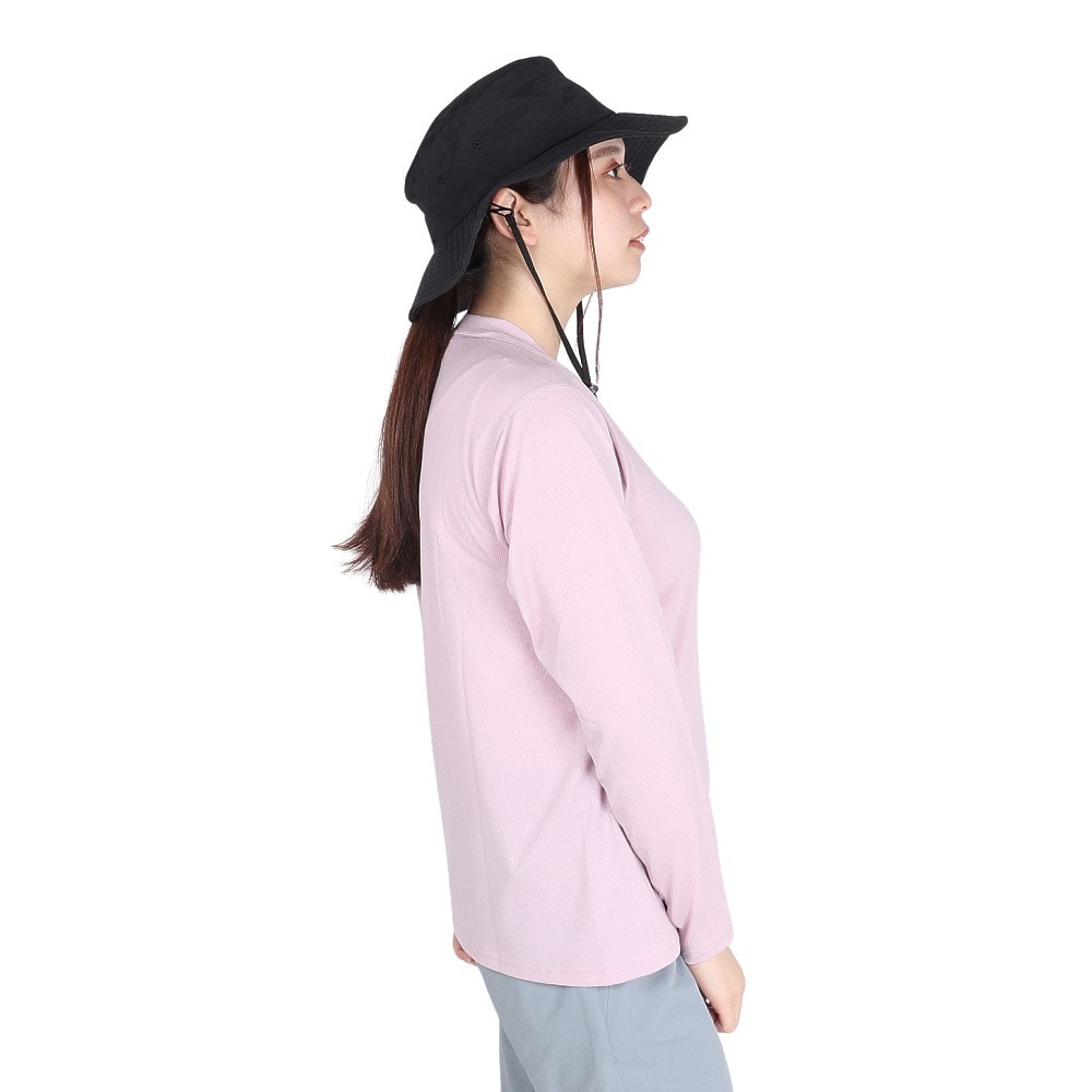 POLEWARDS（レディース）長袖Tシャツ ロンT DRY COMFORT ロングスリーブ Tシャツ PW2RHB09 SPNK ピンク