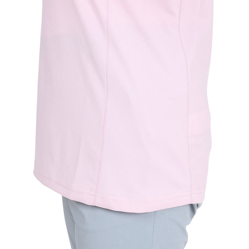 POLEWARDS（レディース）長袖 DRY COMFORT ハーフジップ Tシャツ PW2RHB10 SPNK ピンク 吸汗速乾 ストレッチ