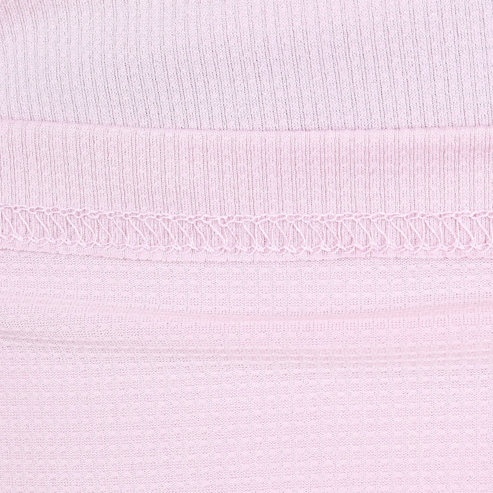 POLEWARDS（レディース）長袖 DRY COMFORT ハーフジップ Tシャツ PW2RHB10 SPNK ピンク 吸汗速乾 ストレッチ