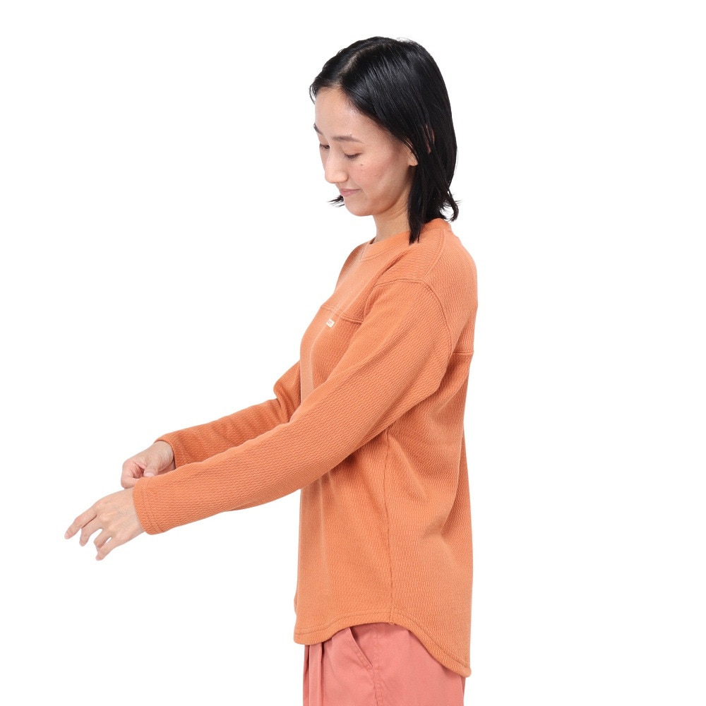 クリフメイヤー（KRIFF MAYER）（レディース）長袖Tシャツ ハニカムメッシュロンT 2417867LX:45:ORANGE