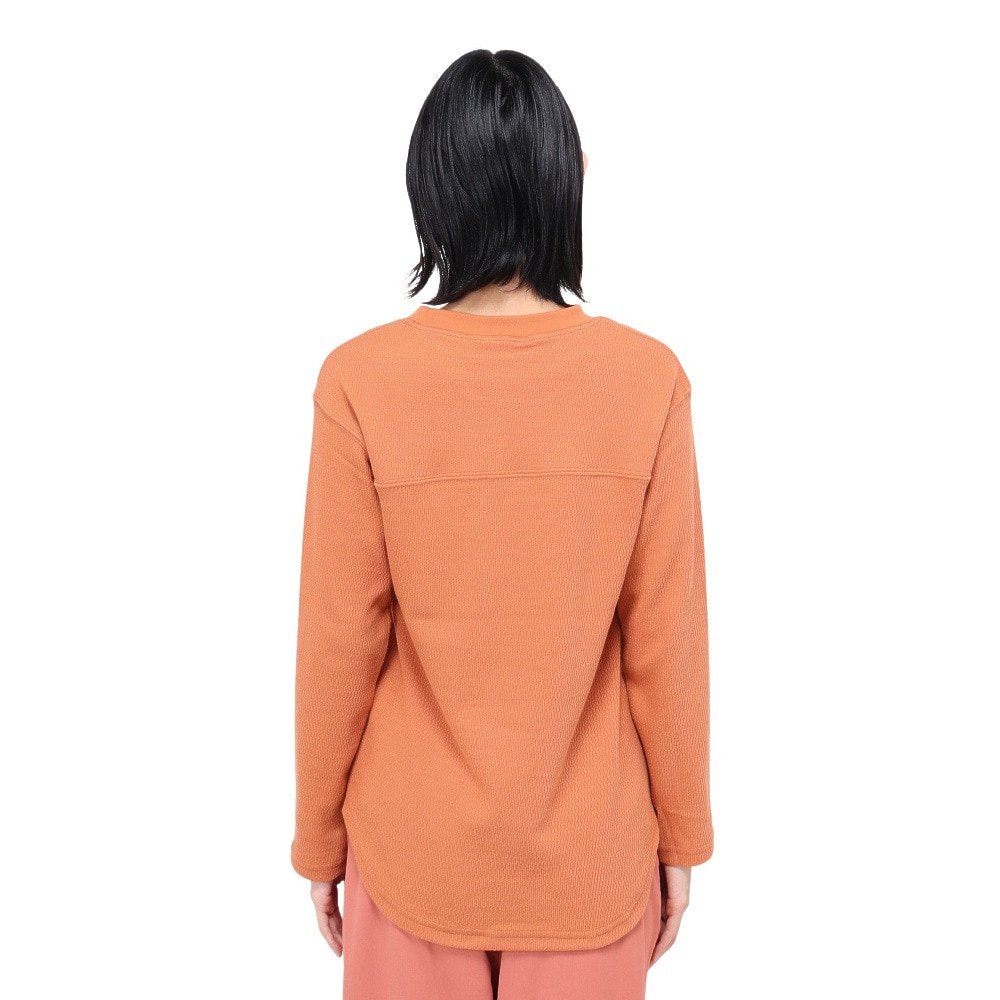 クリフメイヤー（KRIFF MAYER）（レディース）長袖Tシャツ ハニカムメッシュロンT 2417867LX:45:ORANGE