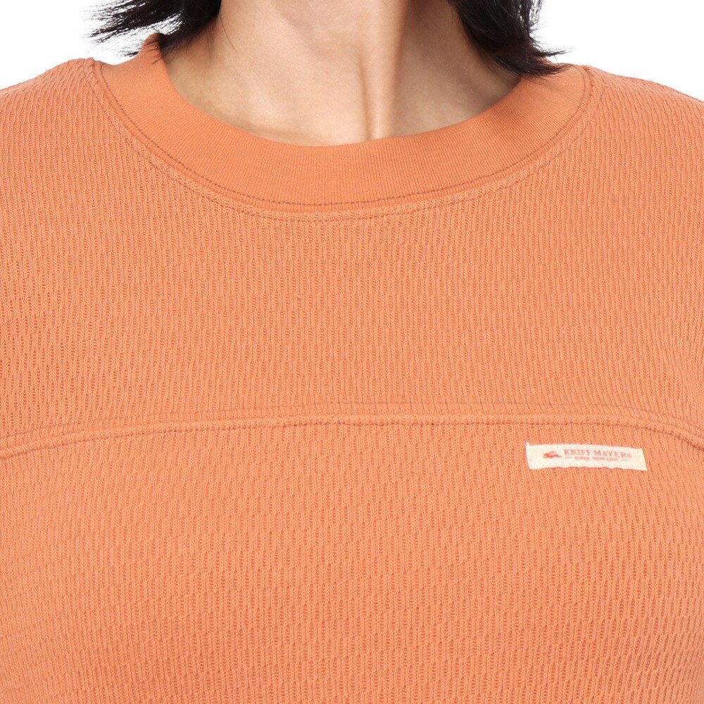 クリフメイヤー（KRIFF MAYER）（レディース）長袖Tシャツ ハニカムメッシュロンT 2417867LX:45:ORANGE