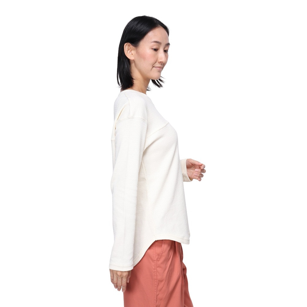 クリフメイヤー（KRIFF MAYER）（レディース）長袖Tシャツ ハニカムメッシュロンT 2417867LX:9:NATURAL