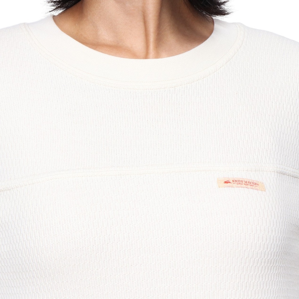クリフメイヤー（KRIFF MAYER）（レディース）長袖Tシャツ ハニカムメッシュロンT 2417867LX:9:NATURAL