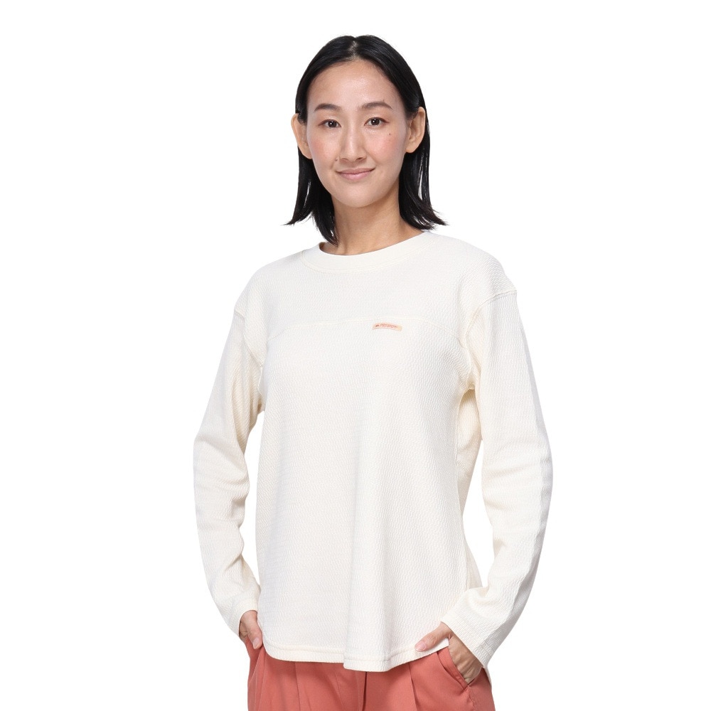 クリフメイヤー（KRIFF MAYER）（レディース）長袖Tシャツ ハニカムメッシュロンT 2417867LX:9:NATURAL