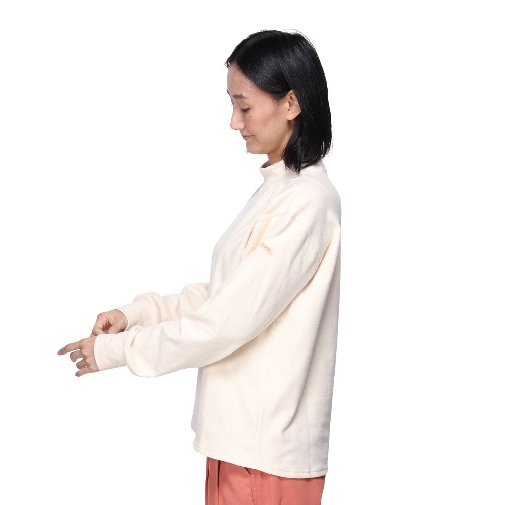 クリフメイヤー（KRIFF MAYER）（レディース）長袖Tシャツ モックネック ロンT 2417868LX:9:NATURAL