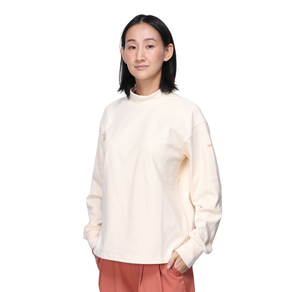 クリフメイヤー（KRIFF MAYER）（レディース）長袖Tシャツ モックネック ロンT 2417868LX:9:NATURAL