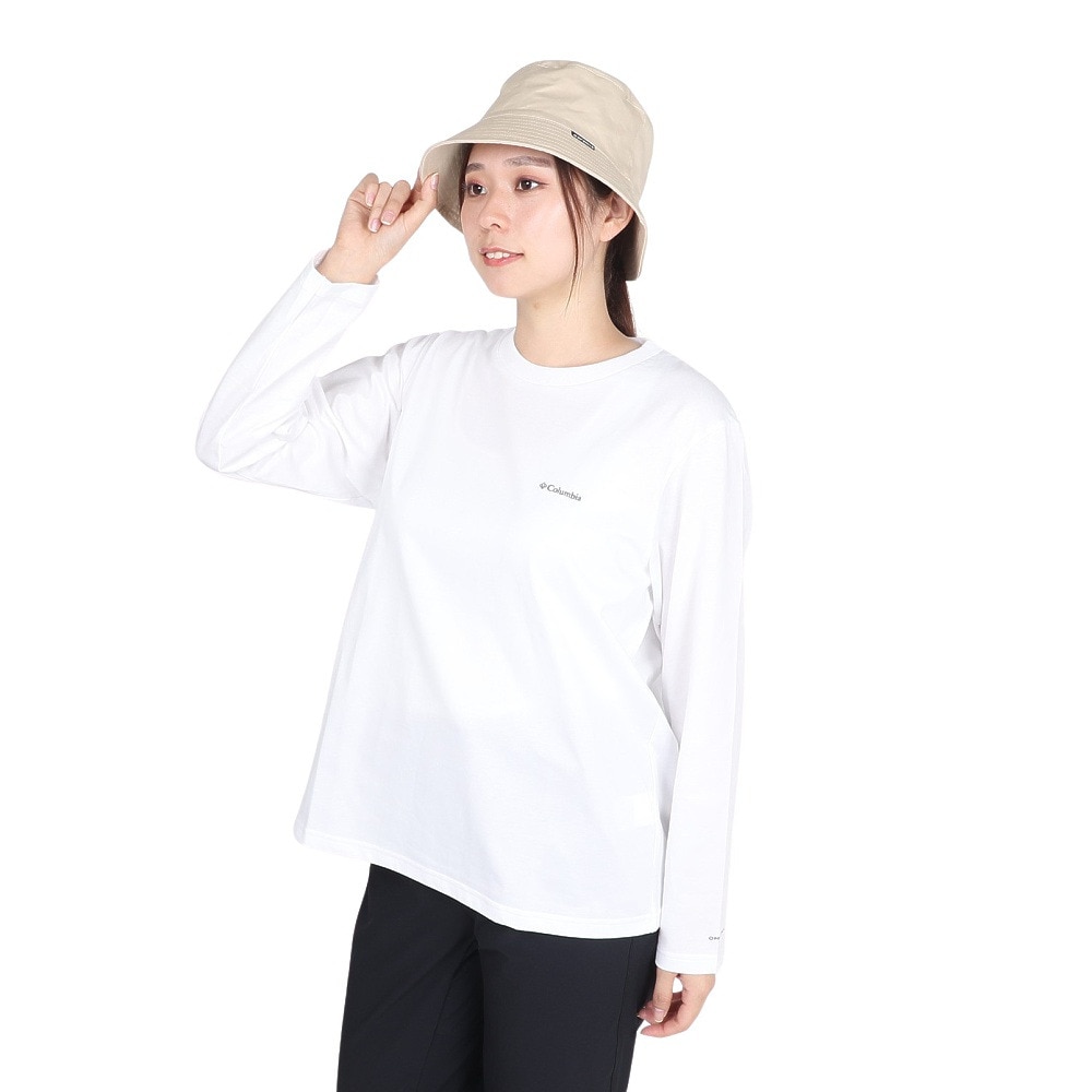 コロンビア（Columbia）（レディース）クレストトゥーフォレスト 長袖 クルーネックTシャツ PL0266 100