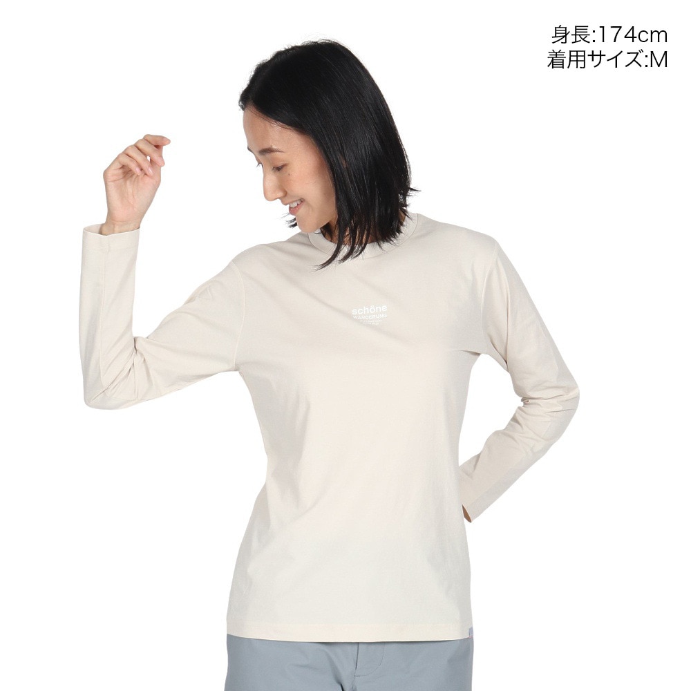 ロジャーエーガー（ROGEREGGER）（レディース）長袖Tシャツ ヴァンデルング ロングスリーブTシャツ RE24FUK5620007 ECRU