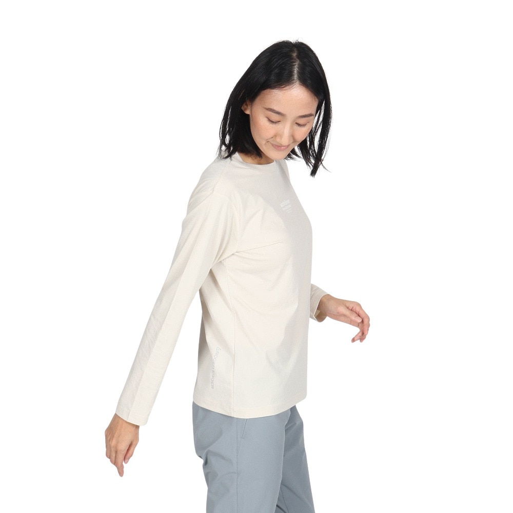 ロジャーエーガー（ROGEREGGER）（レディース）長袖Tシャツ ヴァンデルング ロングスリーブTシャツ RE24FUK5620007 ECRU