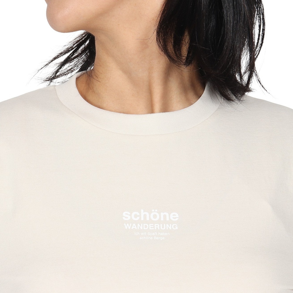 ロジャーエーガー（ROGEREGGER）（レディース）長袖Tシャツ ヴァンデルング ロングスリーブTシャツ RE24FUK5620007 ECRU
