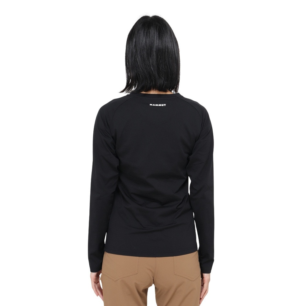 マムート（MAMMUT）（レディース）長袖Tシャツ QD ロゴプリント ロングスリーブTシャツ 1016-01040-00739 ブラック EUROサイズ