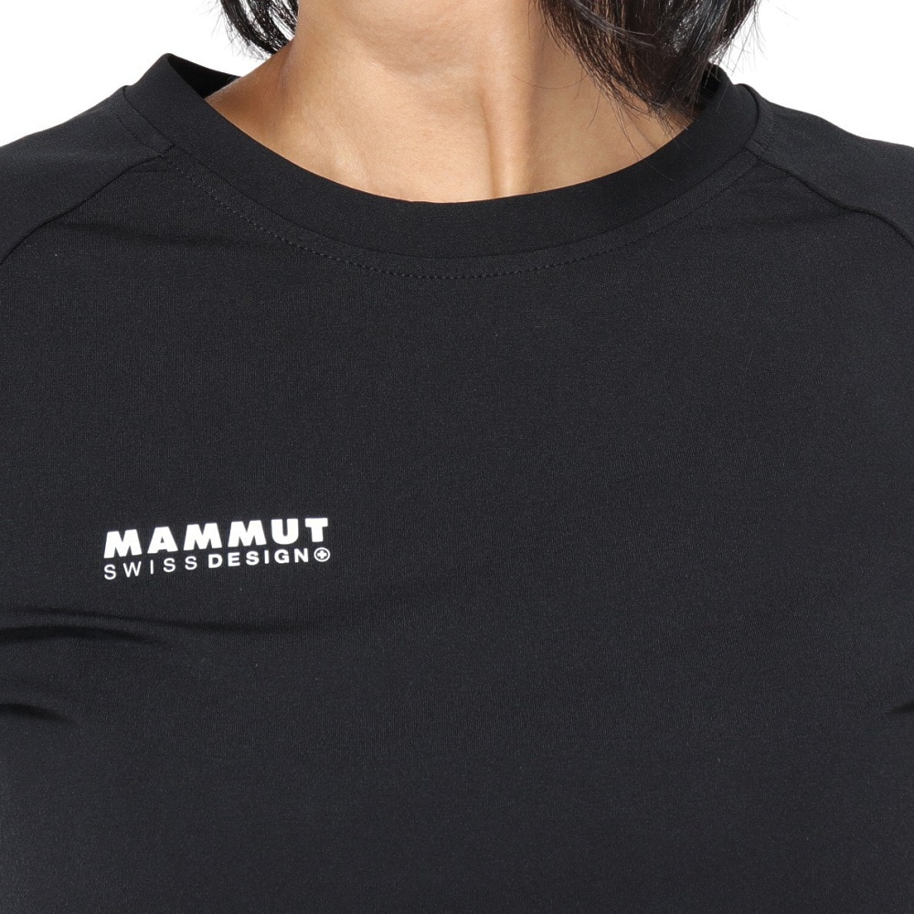マムート（MAMMUT）（レディース）長袖Tシャツ QD ロゴプリント ロングスリーブTシャツ 1016-01040-00739 ブラック EUROサイズ