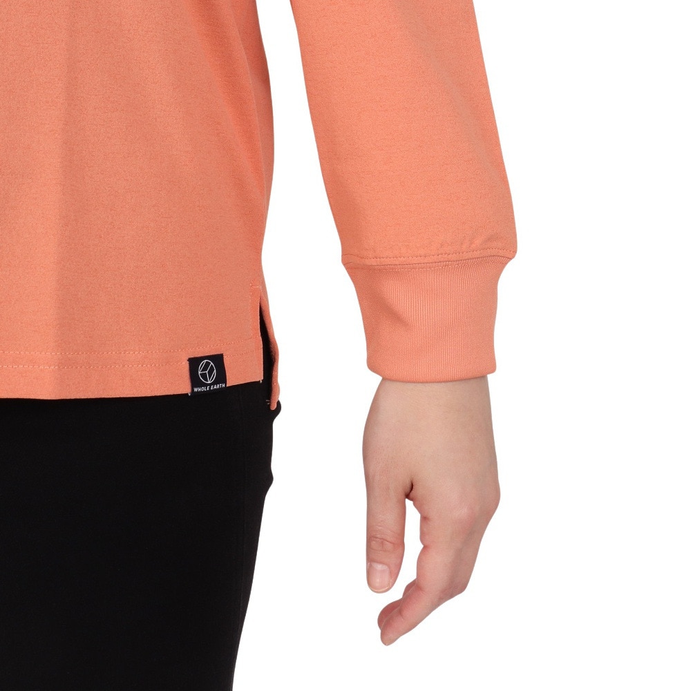 ホールアース（Whole Earth）（レディース）ロンT プリント長袖Tシャツ hike WE2SDZ35 SMP