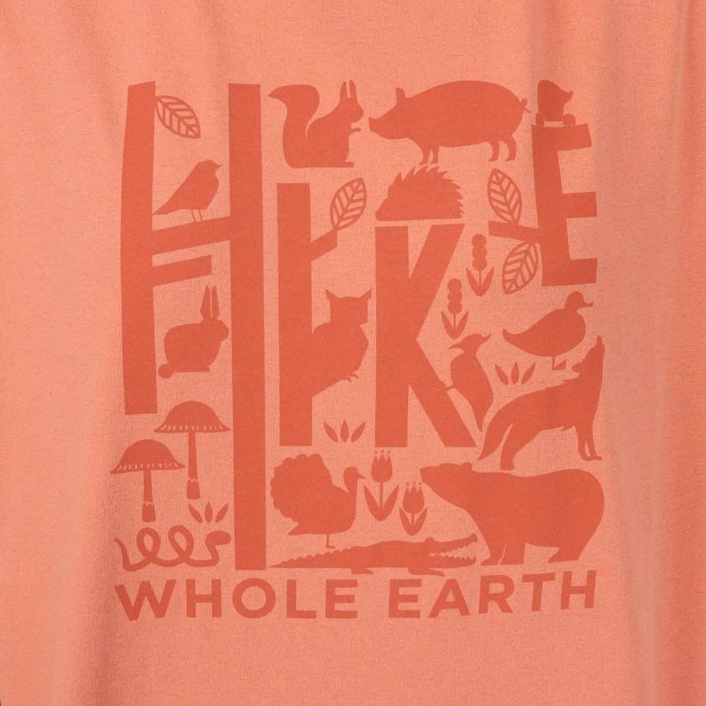 ホールアース（Whole Earth）（レディース）ロンT プリント長袖Tシャツ hike WE2SDZ35 SMP