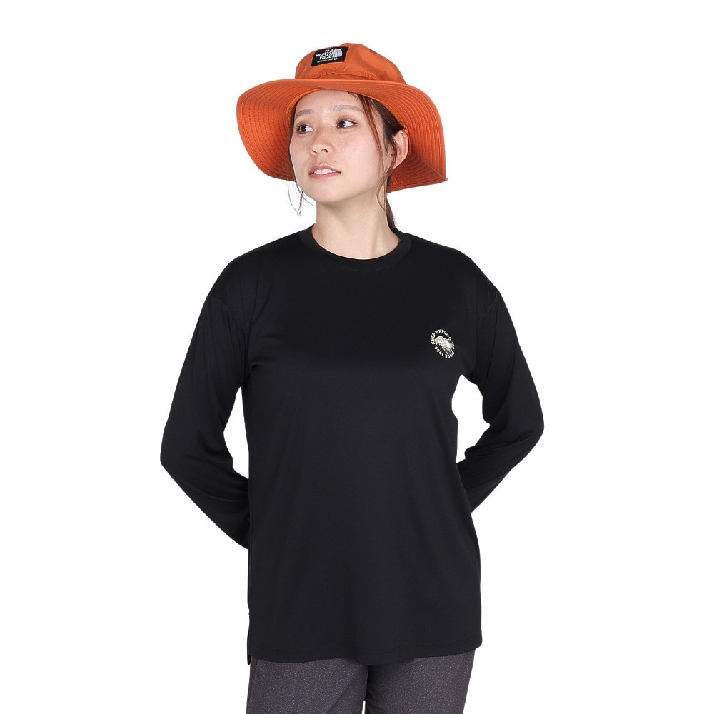 ザ・ノース・フェイス（THE NORTH FACE）（レディース）長袖Tシャツ ロンT ロングスリーブウォータースムースティー NTW12432 K