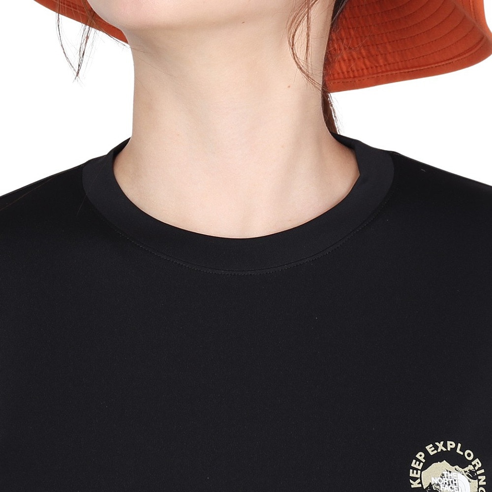 ザ・ノース・フェイス（THE NORTH FACE）（レディース）長袖Tシャツ ロンT ロングスリーブウォータースムースティー NTW12432 K