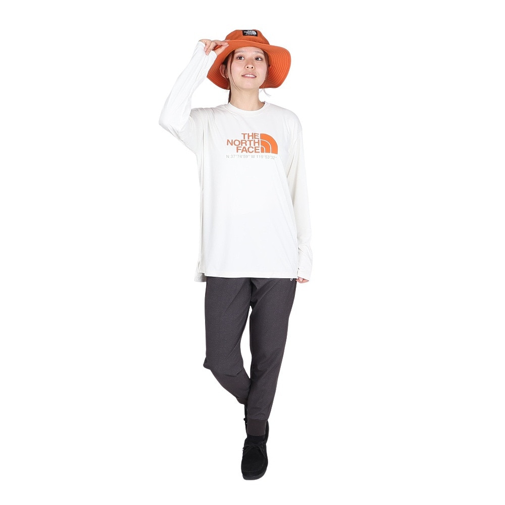 ザ・ノース・フェイス（THE NORTH FACE）（レディース）長袖Tシャツ ロンT ロングスリーブウォータースムースティー NTW12432 WD