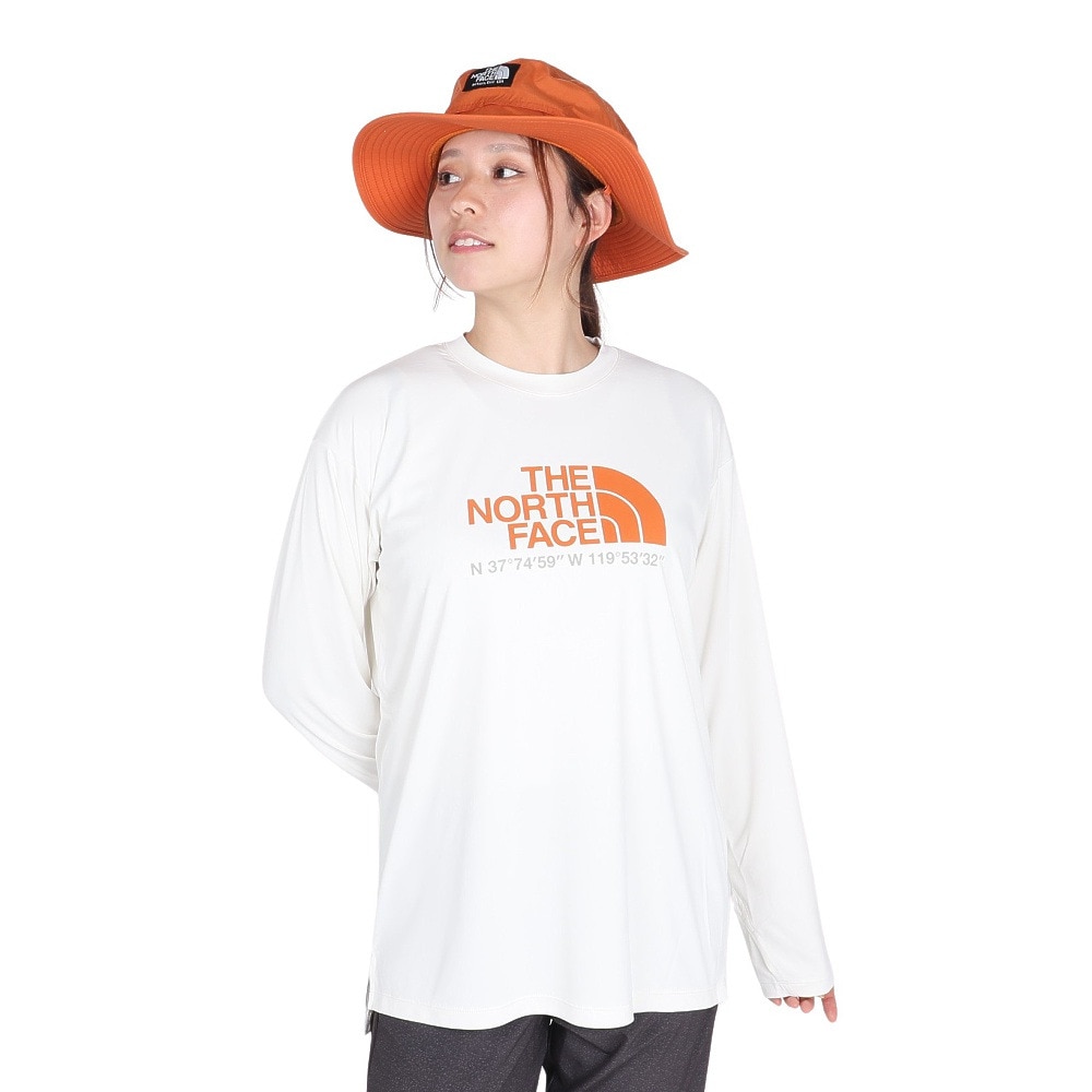 ザ・ノース・フェイス（THE NORTH FACE）（レディース）長袖Tシャツ ロンT ロングスリーブウォータースムースティー NTW12432 WD