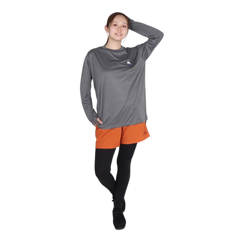 ザ・ノース・フェイス（THE NORTH FACE）（レディース）長袖Tシャツ ロンT ロングスリーブウォータースムースティー NTW12432 Z グレー