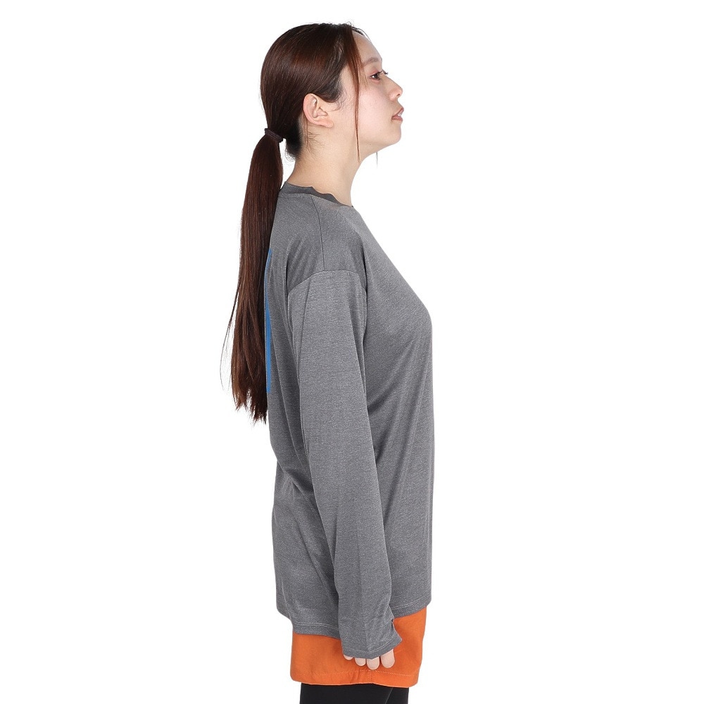 ザ・ノース・フェイス（THE NORTH FACE）（レディース）長袖Tシャツ ロンT ロングスリーブウォータースムースティー NTW12432 Z グレー