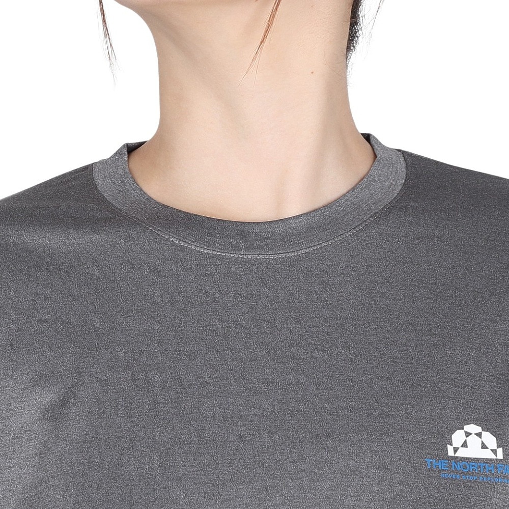 ザ・ノース・フェイス（THE NORTH FACE）（レディース）長袖Tシャツ ロンT ロングスリーブウォータースムースティー NTW12432 Z グレー
