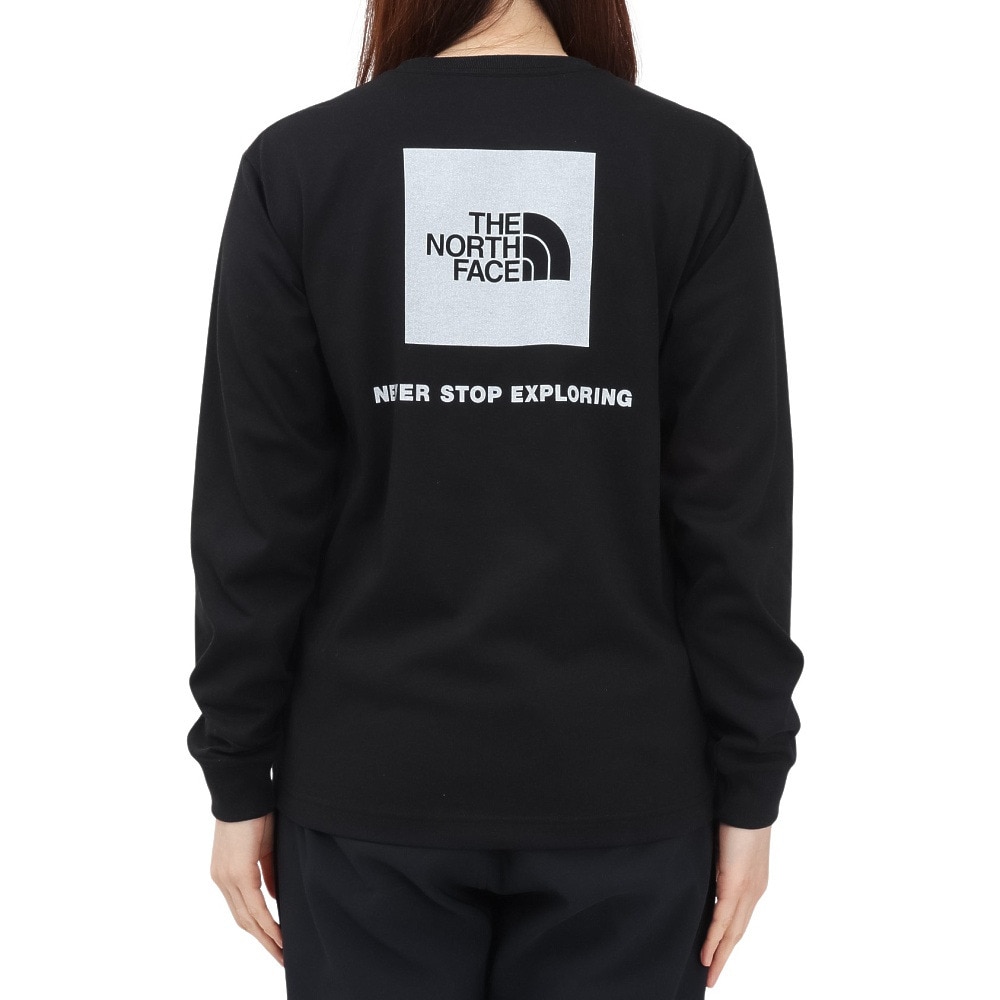 ザ・ノース・フェイス（THE NORTH FACE）（レディース）長袖Tシャツ スクエアロゴ NTW32442 K2