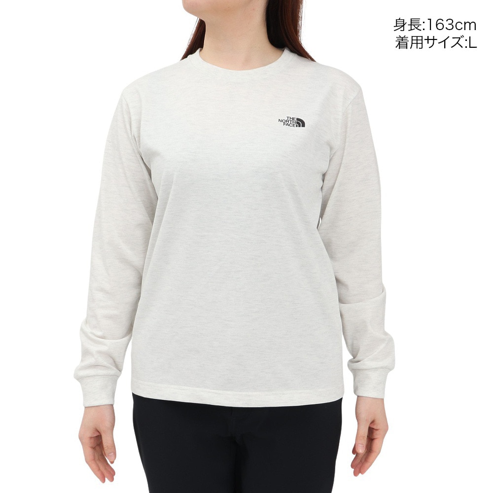 ザ・ノース・フェイス（THE NORTH FACE）（レディース）長袖Tシャツ スクエアロゴ NTW32442 WX