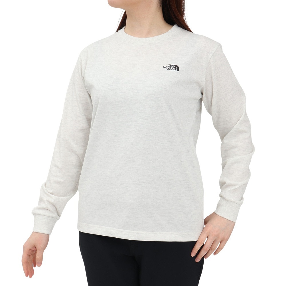 ザ・ノース・フェイス（THE NORTH FACE）（レディース）長袖Tシャツ スクエアロゴ NTW32442 WX