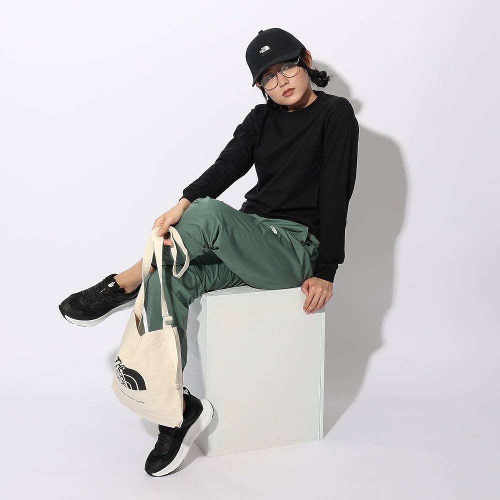 ザ・ノース・フェイス（THE NORTH FACE）（レディース）長袖Tシャツ ロンT ロングスリーブ フラッシュドライヌプシコットン Tシャツ NTW32535 K