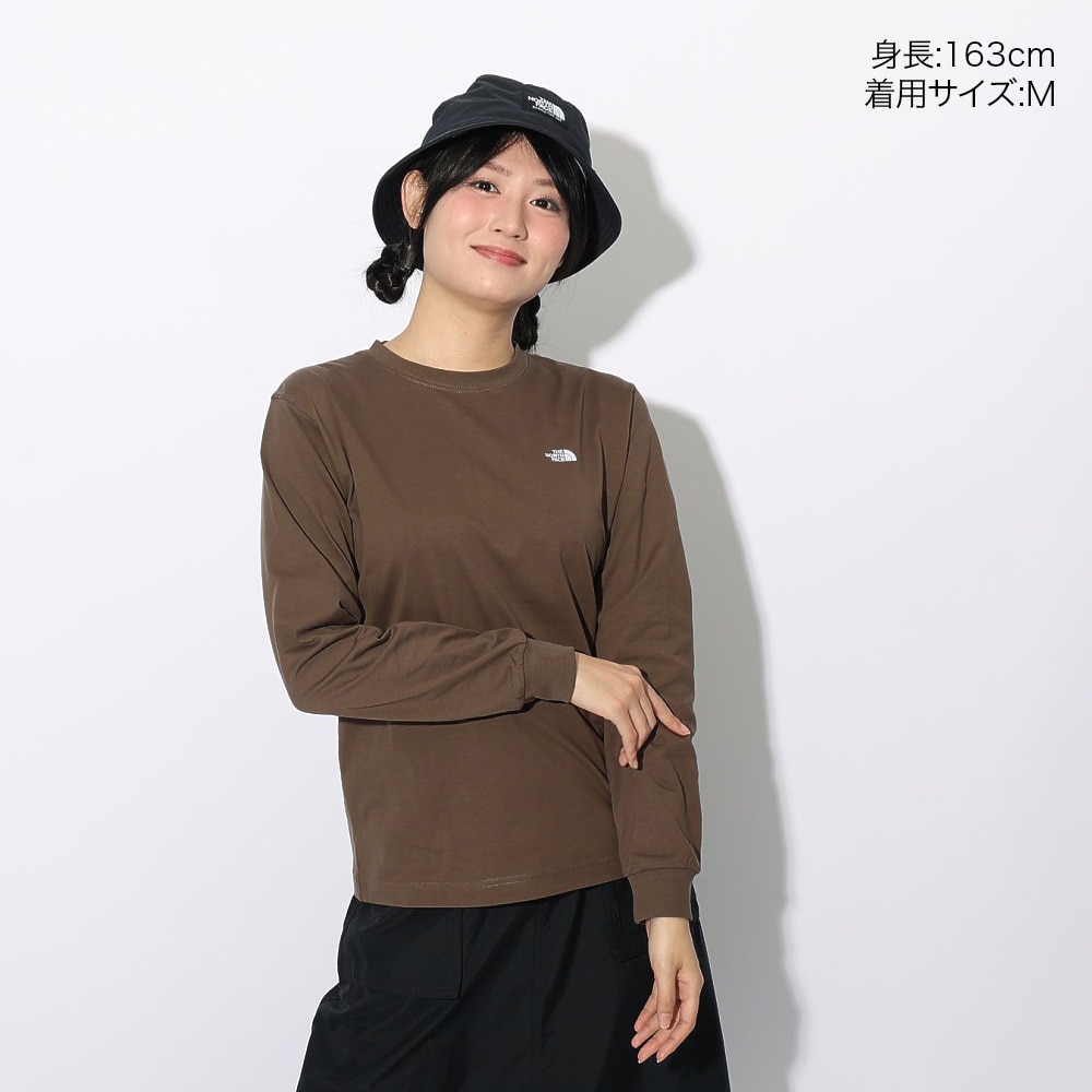 ザ・ノース・フェイス（THE NORTH FACE）（レディース）長袖Tシャツ ロンT ロングスリーブ フラッシュドライヌプシコットン Tシャツ NTW32535 SK
