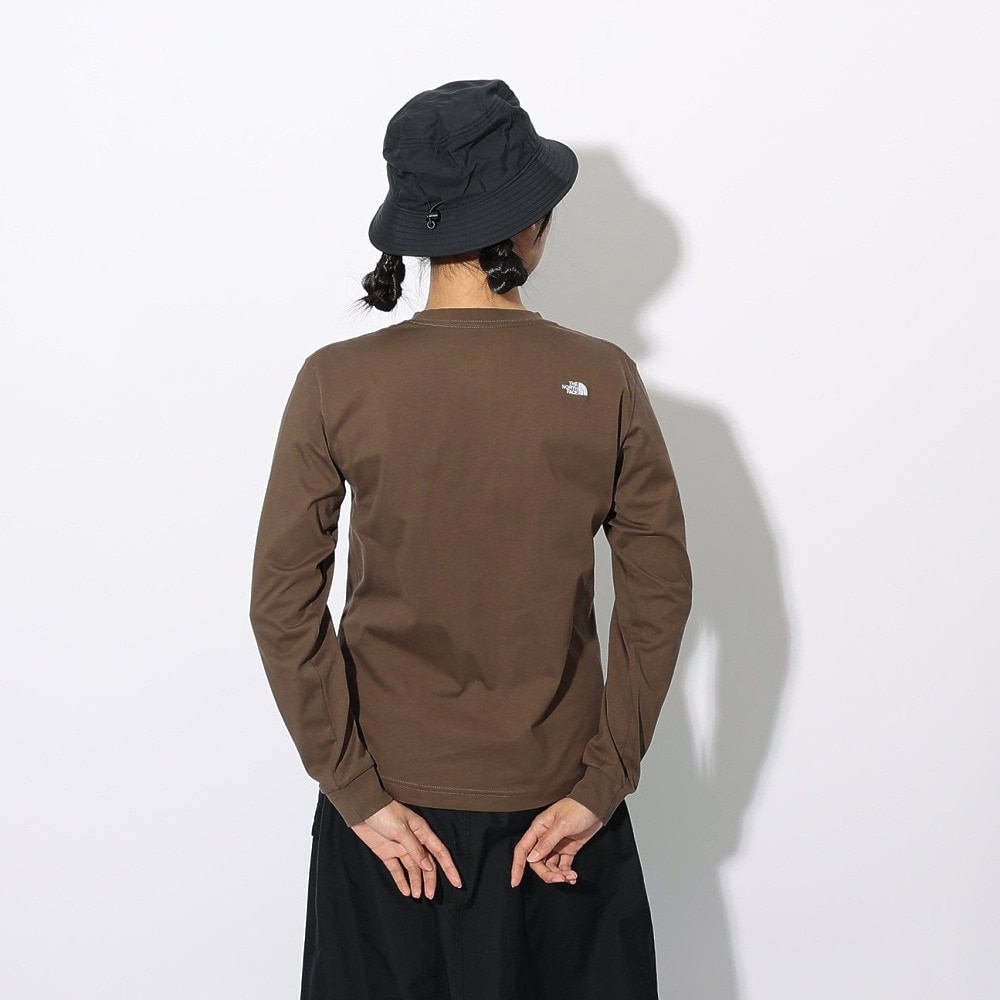 ザ・ノース・フェイス（THE NORTH FACE）（レディース）長袖Tシャツ ロンT ロングスリーブ フラッシュドライヌプシコットン Tシャツ NTW32535 SK