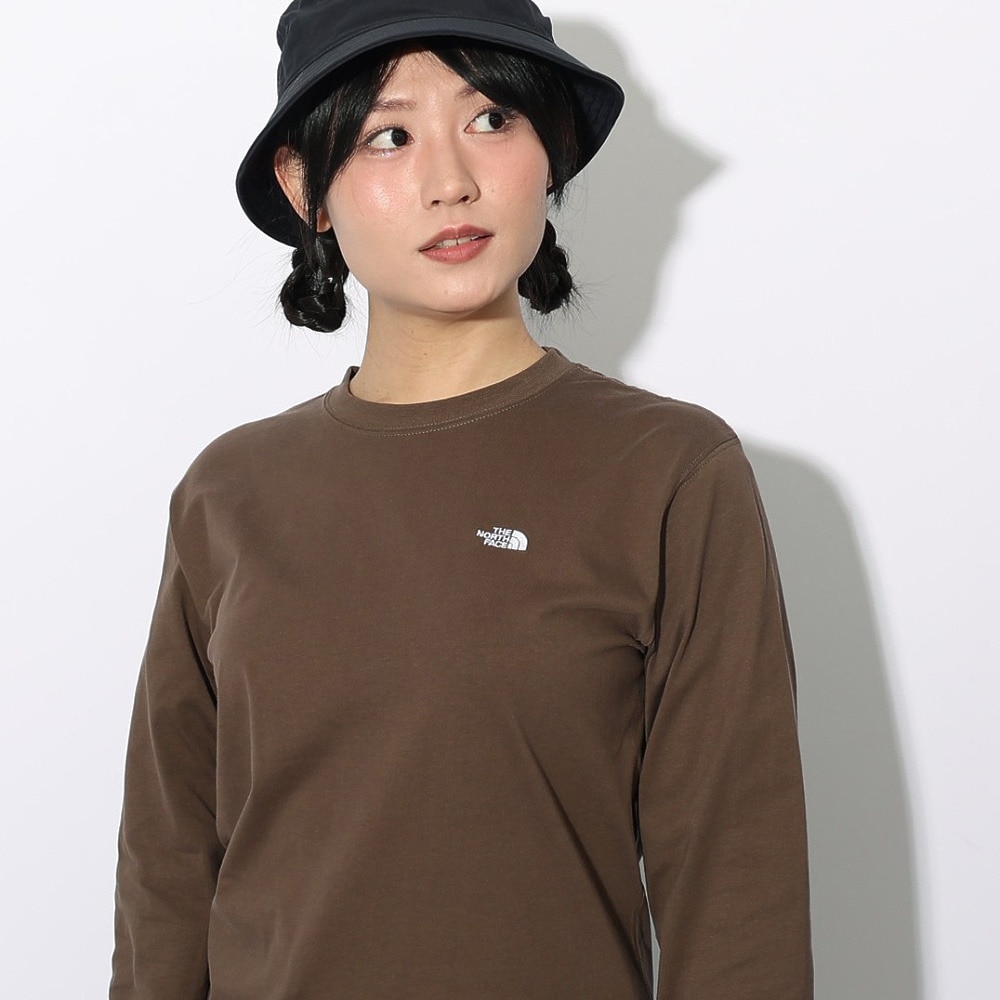 ザ・ノース・フェイス（THE NORTH FACE）（レディース）長袖Tシャツ ロンT ロングスリーブ フラッシュドライヌプシコットン Tシャツ NTW32535 SK