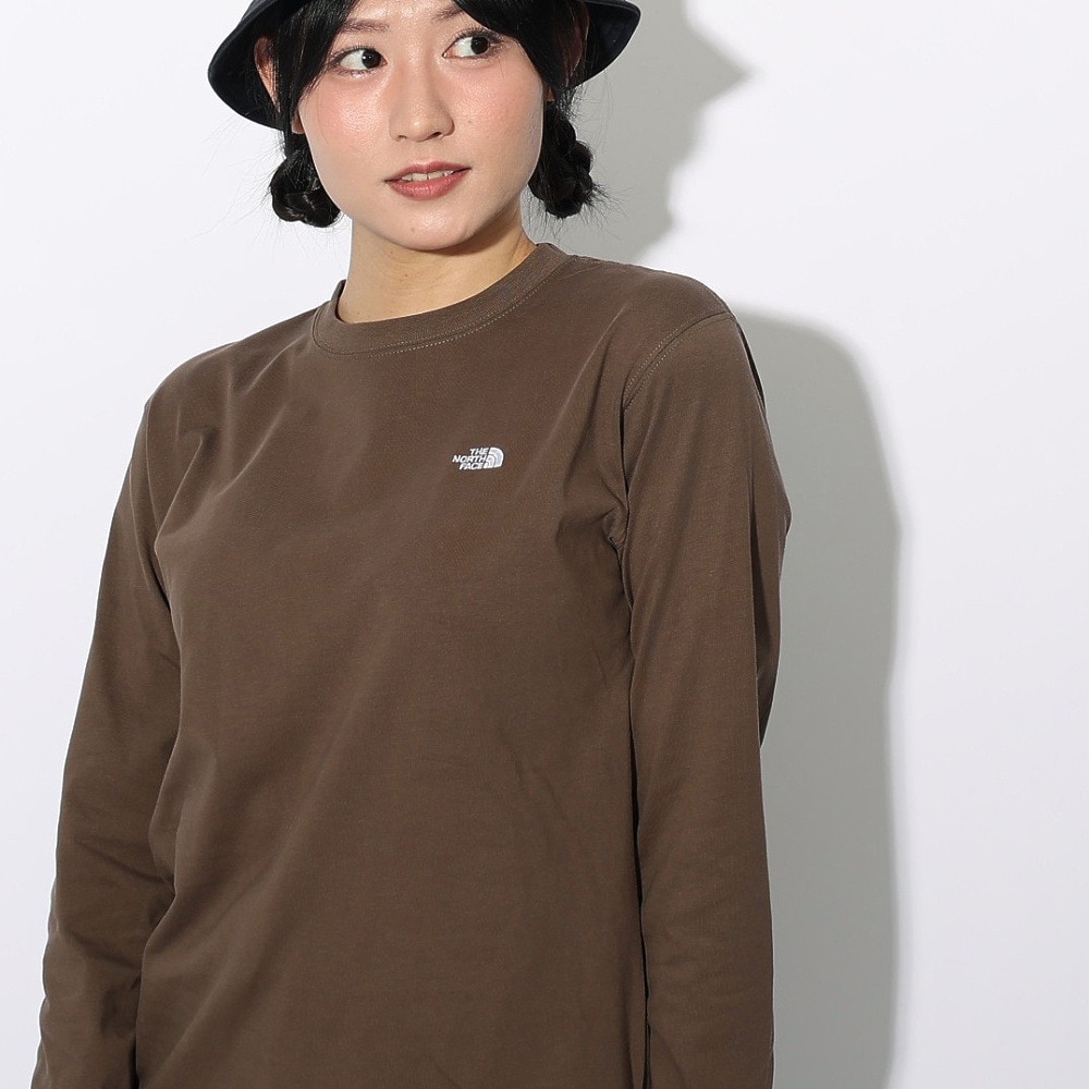 ザ・ノース・フェイス（THE NORTH FACE）（レディース）長袖Tシャツ ロンT ロングスリーブ フラッシュドライヌプシコットン Tシャツ NTW32535 SK