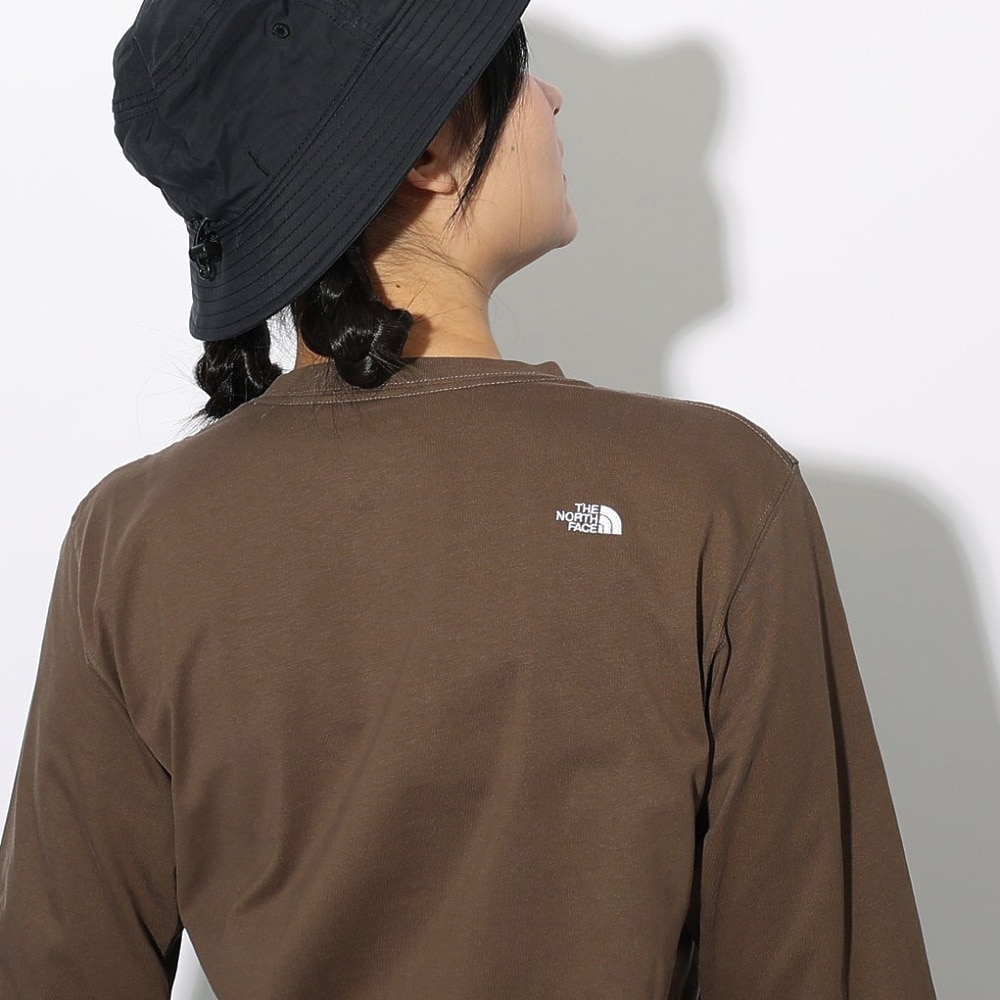 ザ・ノース・フェイス（THE NORTH FACE）（レディース）長袖Tシャツ ロンT ロングスリーブ フラッシュドライヌプシコットン Tシャツ NTW32535 SK
