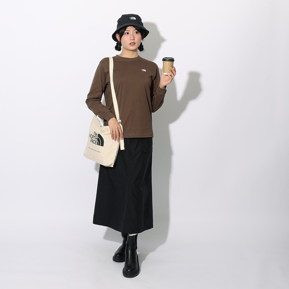 ザ・ノース・フェイス（THE NORTH FACE）（レディース）長袖Tシャツ ロンT ロングスリーブ フラッシュドライヌプシコットン Tシャツ NTW32535 SK