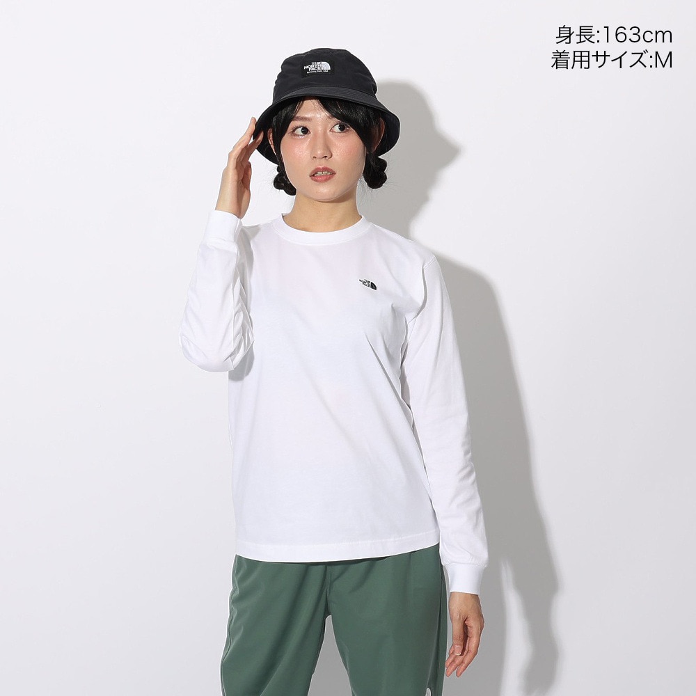 ザ・ノース・フェイス（THE NORTH FACE）（レディース）長袖Tシャツ ロンT ロングスリーブ フラッシュドライヌプシコットン Tシャツ NTW32535 W