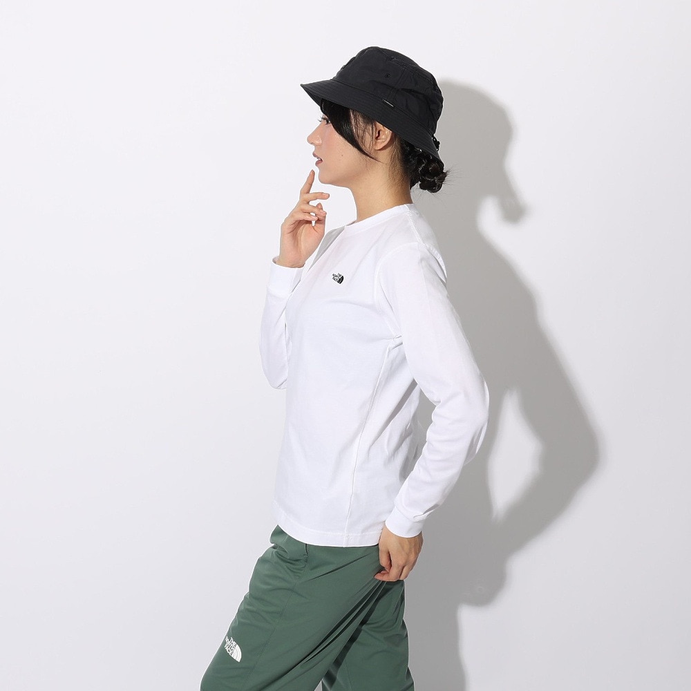 ザ・ノース・フェイス（THE NORTH FACE）（レディース）長袖Tシャツ ロンT ロングスリーブ フラッシュドライヌプシコットン Tシャツ NTW32535 W